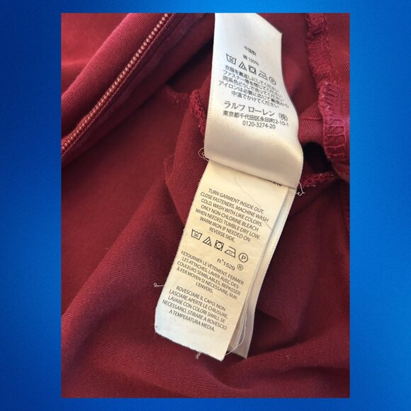 Polo Ralph Lauren Double-Knit Bomber Jacket — Maroon & Navy 🔥🐎 - Picture 4 of 12